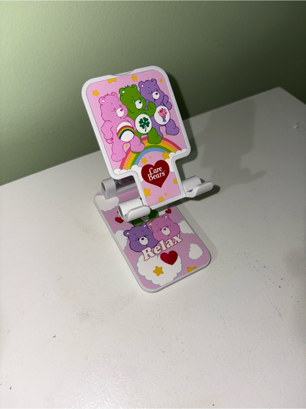 Care Bears Pastel Phone Stand - Pink, Purple & Green - Picture 2 of 4